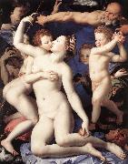 Venus, Cupide and the Time (Allegory of Lust) fg BRONZINO, Agnolo